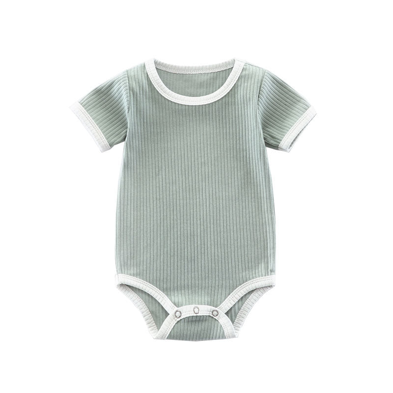 Summer Romper Baby Wrapping Clothes Pit Strip Ribbed Baby Onesie - 𝓢𝓱𝓸𝓹𝓵𝓮𝓬𝔂