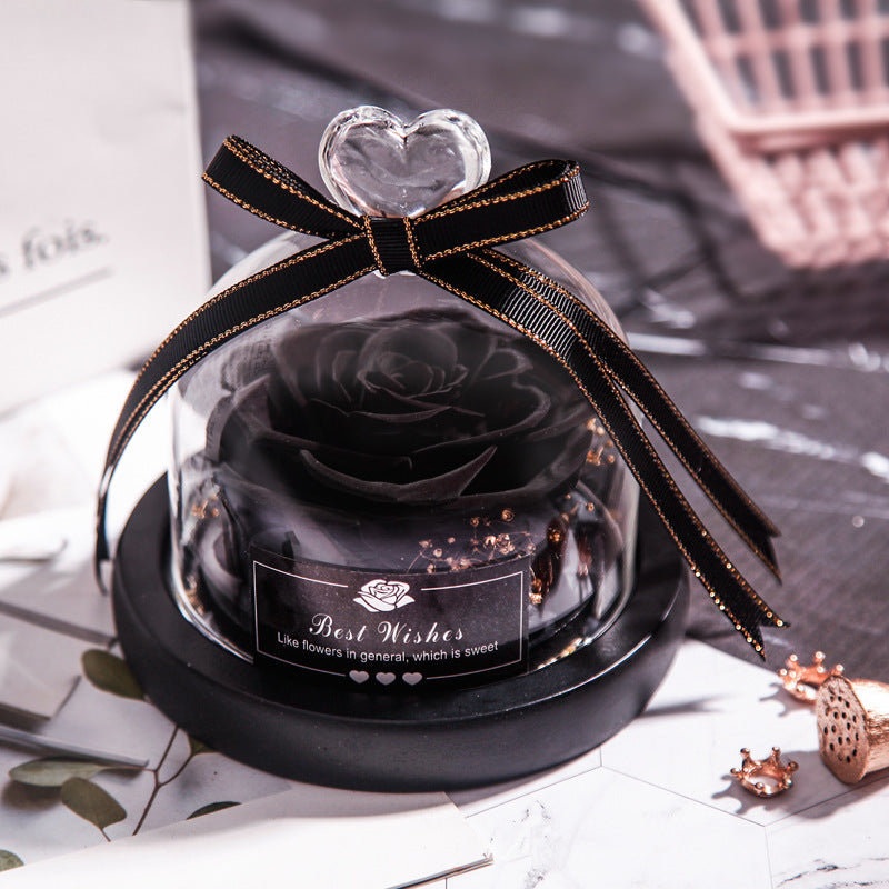 Valentine's Day Christmas Dried Flowers For Home Decor Wedding Gifts Dried Flowers Eternal Real Rose Home Decor With LED In Glass - 𝓢𝓱𝓸𝓹𝓵𝓮𝓬𝔂