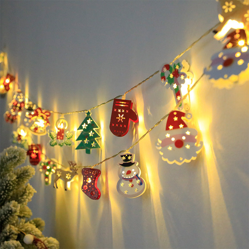 Christmas LED Light String Santa Claus Elk Snowman Xmas Ornament String Light Christmas Decorations New Year Navidad Gift - 𝓢𝓱𝓸𝓹𝓵𝓮𝓬𝔂