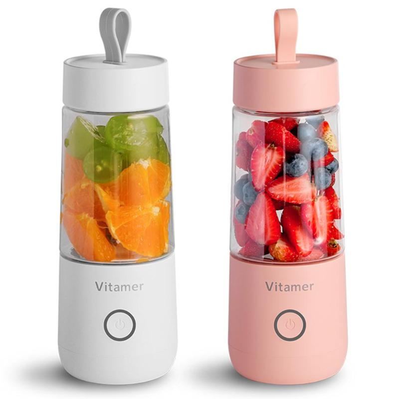 350ml Portable Blender Juicer Electric USB Rechargeable Mixer Smoothie Slushy Cup Juice Blender Bottle USB Charging Kitchen Gadgets - 𝓢𝓱𝓸𝓹𝓵𝓮𝓬𝔂