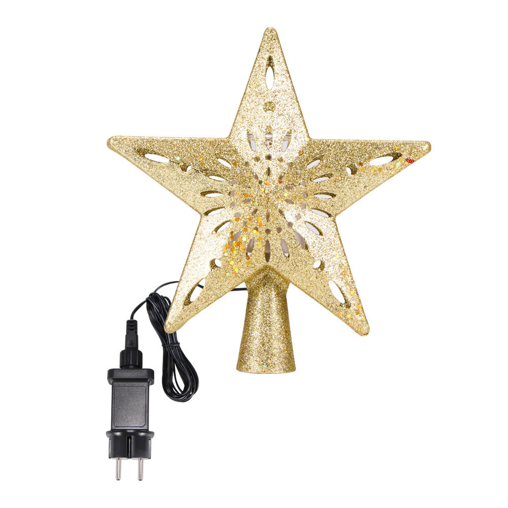 Christmas Tree Top Light Star Snowflake Shape LED Laser Projector Lights Christmas Tree Ornament - 𝓢𝓱𝓸𝓹𝓵𝓮𝓬𝔂