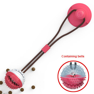 Dog Toys Silicon Suction Cup Tug Interactive Dog Ball Toy For Pet Chew Bite Tooth Cleaning Toothbrush Feeding Pet Supplies - 𝓢𝓱𝓸𝓹𝓵𝓮𝓬𝔂