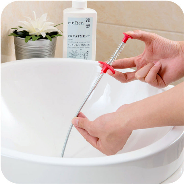 60CM Sewer Dredger Spring Pipe Dredging Tool Household Hair Cleaner Drain Clog Remover Cleaning Tools Household For Kitchen Sink Kitchen Gadgets - 𝓢𝓱𝓸𝓹𝓵𝓮𝓬𝔂