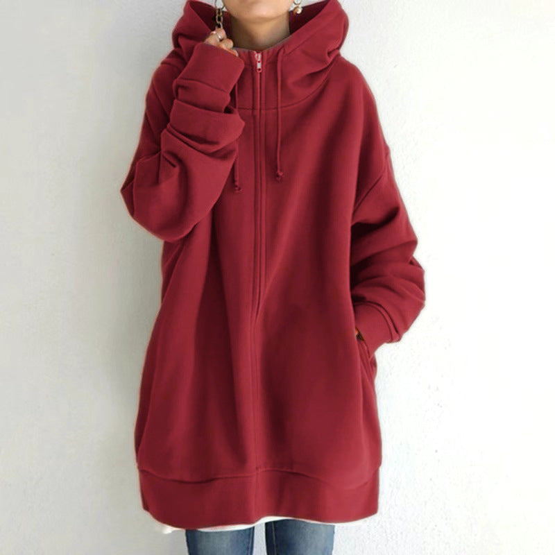 Women's Fuzzy Hoodies Long Sport Pullover Hoodie Full-Zip Hoodie Sweatshirt - 𝓢𝓱𝓸𝓹𝓵𝓮𝓬𝔂