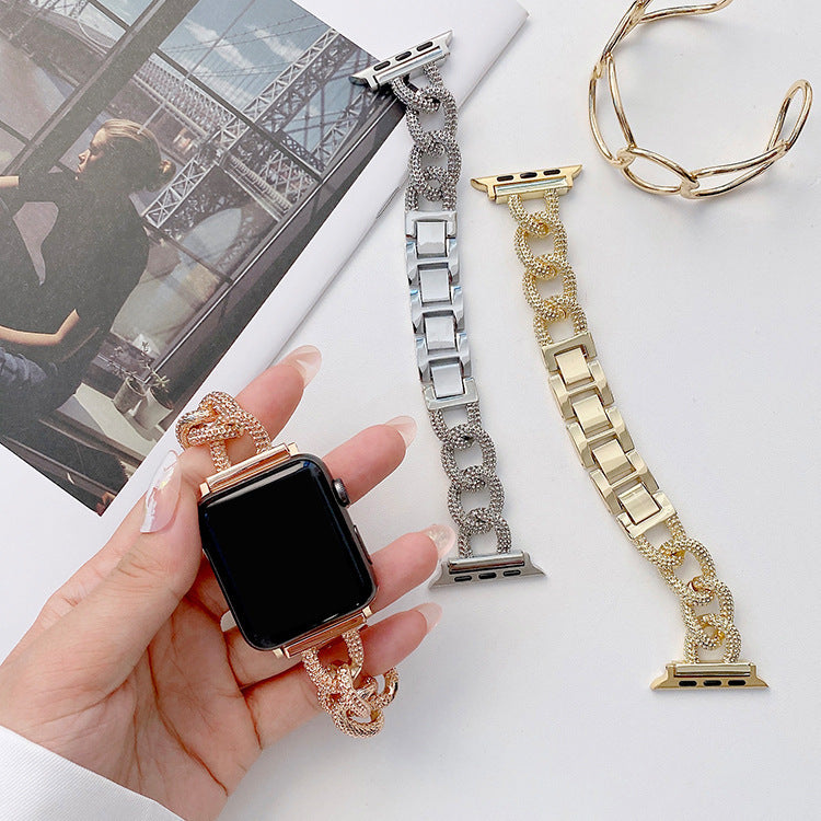 Classic Style Metal Chain Fashion Women's Watch Wrist Strap