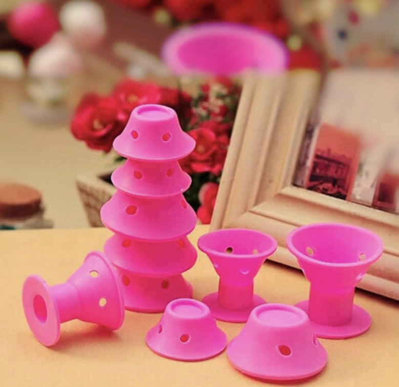 Soft Rubber Magic Hair Care Rollers Silicone Hair Curlers No Heat Hair Styling Tool - 𝓢𝓱𝓸𝓹𝓵𝓮𝓬𝔂