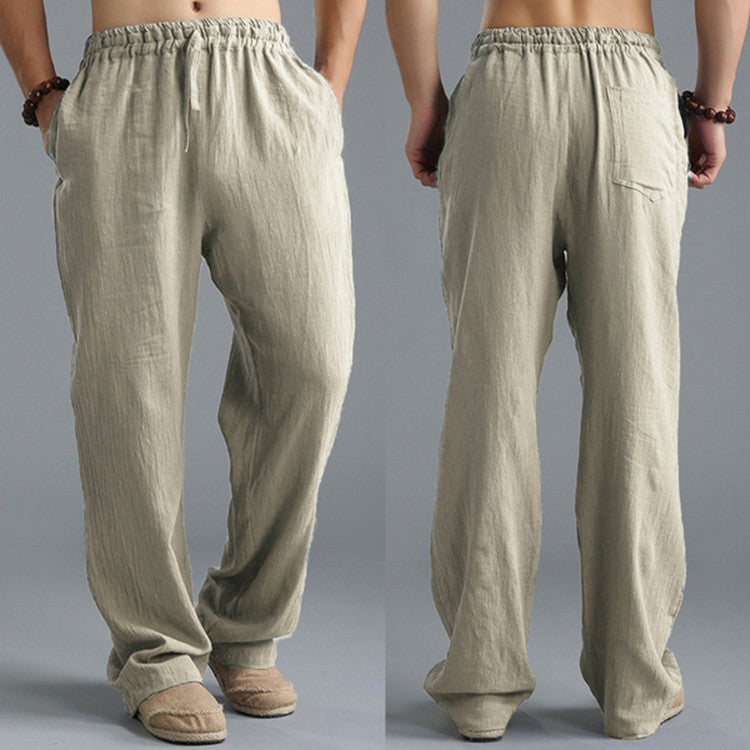 Men's Breathable Linen Loose Casual Sports Pants - 𝓢𝓱𝓸𝓹𝓵𝓮𝓬𝔂