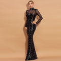 Sequins Women Maxi Dresses Long Sleeve Female Party Dresses - 𝓢𝓱𝓸𝓹𝓵𝓮𝓬𝔂