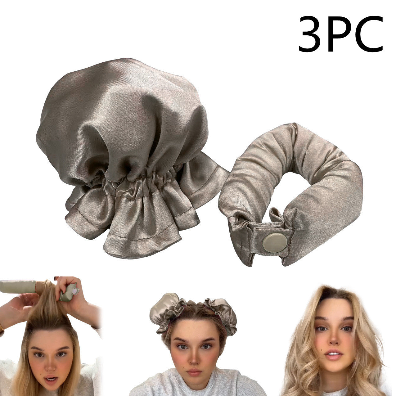 New Heatless Curl Stick With Cloth Cover Cute Ball Head Hair Curler Headband Hair Rollers Wave Form Curling Rod Hair Style Tools Gadgets - 𝓢𝓱𝓸𝓹𝓵𝓮𝓬𝔂