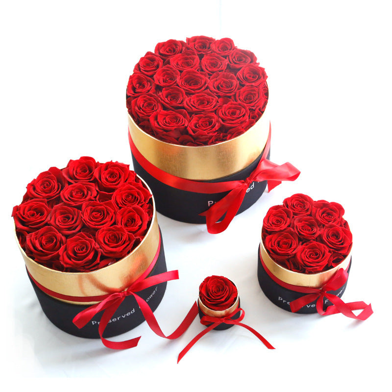 Eternal Roses In Box Preserved Real Rose Flowers With Box Set Valentines Day Gift Romantic Artificial Flowers - 𝓢𝓱𝓸𝓹𝓵𝓮𝓬𝔂