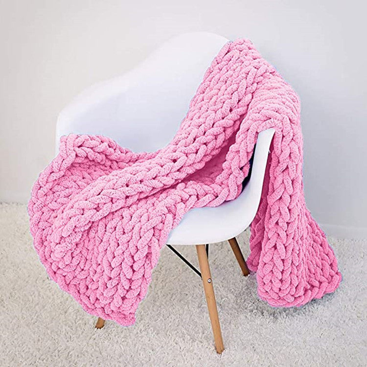 Chenille thick thread blanket handmade blanket - 𝓢𝓱𝓸𝓹𝓵𝓮𝓬𝔂