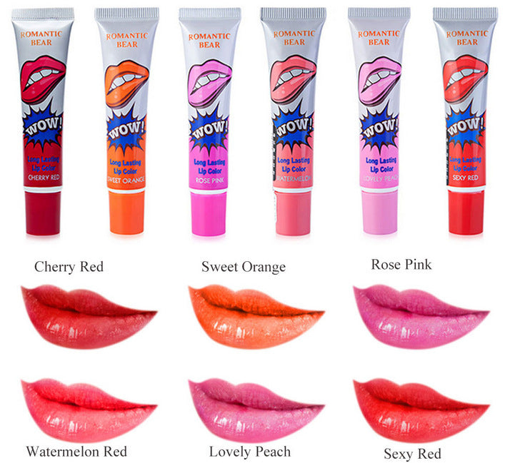 Amazing 6 Colors Peel Off Liquid Lipstick Waterproof Long Lasting Lip Gloss Mask Moisturizer Makeup Tear Pull Lip Lint Cosmetic - 𝓢𝓱𝓸𝓹𝓵𝓮𝓬𝔂