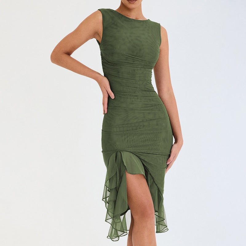 Summer Slim Skinny Sleeveless Dress For Women Fashion Party Club Dresses - 𝓢𝓱𝓸𝓹𝓵𝓮𝓬𝔂