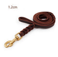 The first layer of leather dog leashes in the large dog chain demu training rope horse dog Golden Retriever dog rope - 𝓢𝓱𝓸𝓹𝓵𝓮𝓬𝔂