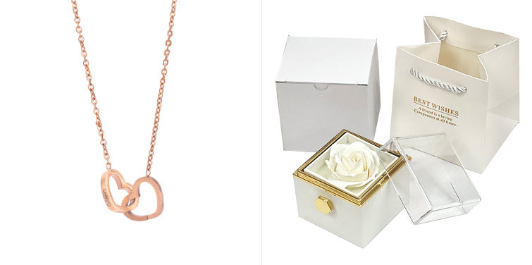 Rotating Soap Flower Rose Gift Box Creative Rotating Rose Jewelry Packaging Box Valentine's Day Gift For Women - 𝓢𝓱𝓸𝓹𝓵𝓮𝓬𝔂