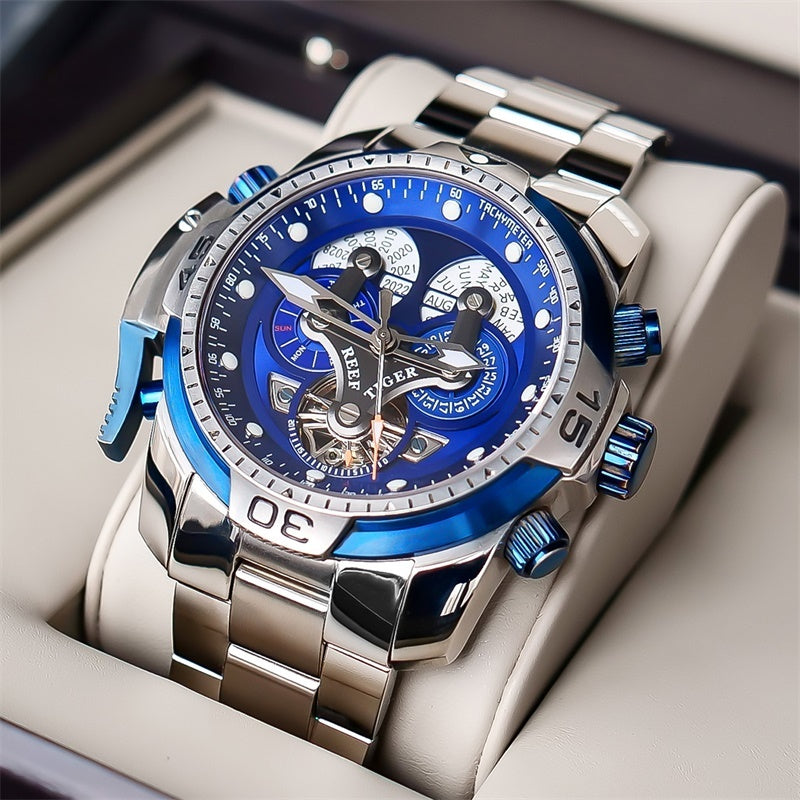 Men's Mechanical Watch Large Dial Waterproof Strong Luminous - 𝓢𝓱𝓸𝓹𝓵𝓮𝓬𝔂
