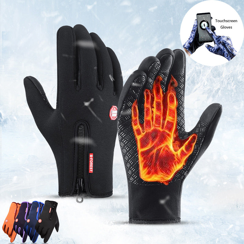Winter Gloves Touch Screen Riding Motorcycle Sliding Waterproof Sports Gloves With Fleece - 𝓢𝓱𝓸𝓹𝓵𝓮𝓬𝔂