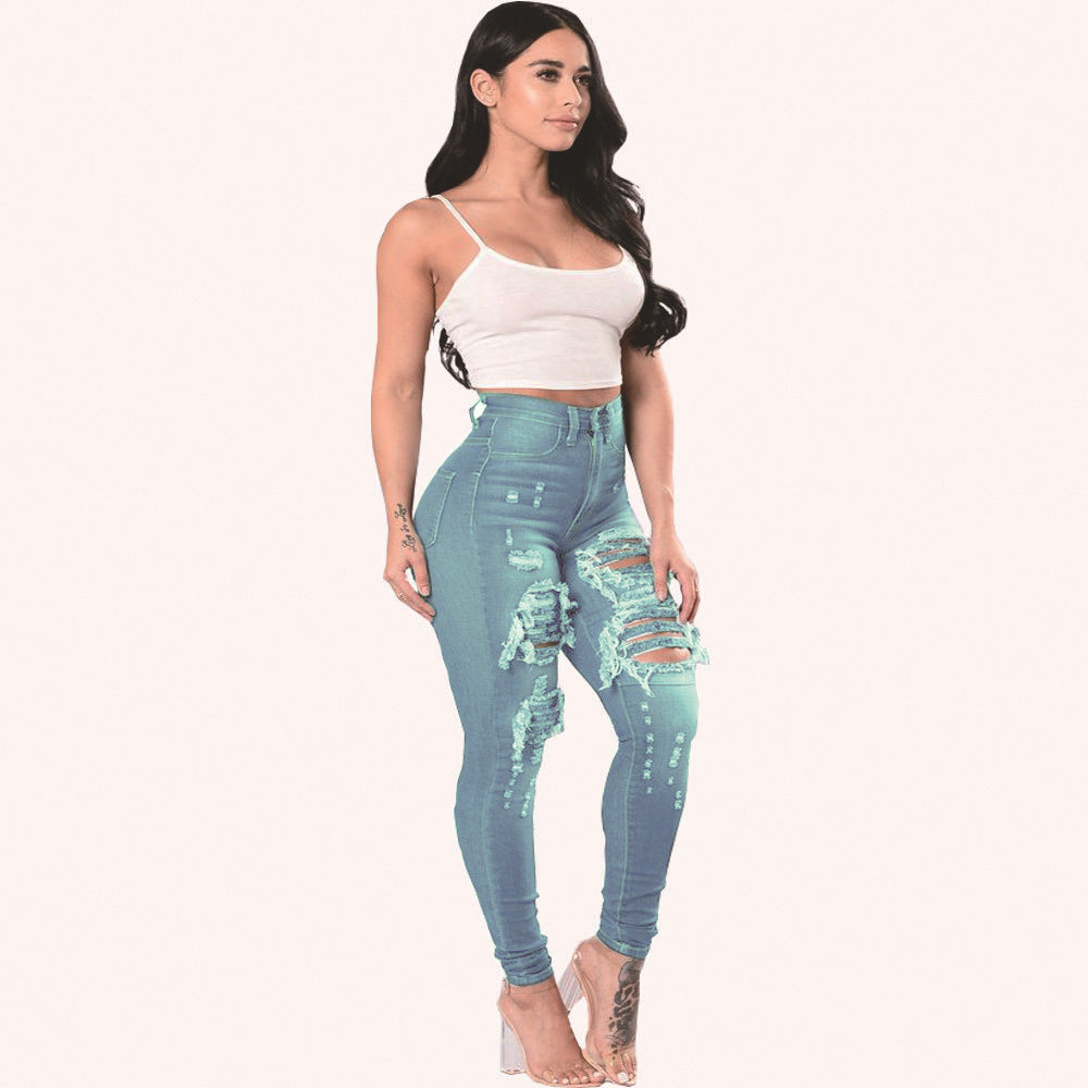 Ripped Jeans For Women Skinny Pants - 𝓢𝓱𝓸𝓹𝓵𝓮𝓬𝔂