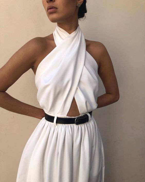 Polyester Women's Sexy Sleeveless Halter Backless Jumpsuit - 𝓢𝓱𝓸𝓹𝓵𝓮𝓬𝔂