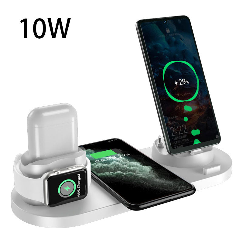 Wireless Charger For IPhone Fast Charger For Phone Fast Charging Pad For Phone Watch 6 In 1 Charging Dock Station - 𝓢𝓱𝓸𝓹𝓵𝓮𝓬𝔂