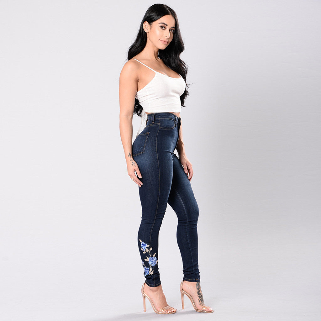 European and American embroidered jeans - 𝓢𝓱𝓸𝓹𝓵𝓮𝓬𝔂