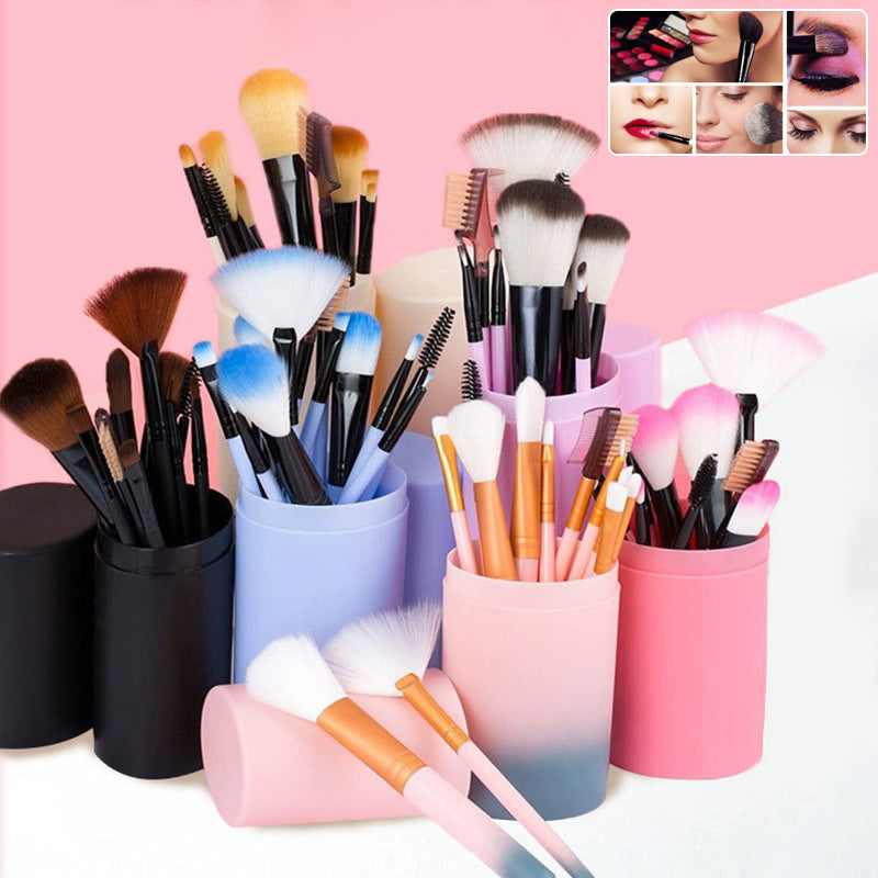12pcs Makeup Brush Set Blush Eyeshadow Eyelash Highlighter Makeup Brush - 𝓢𝓱𝓸𝓹𝓵𝓮𝓬𝔂