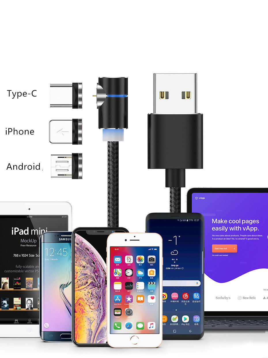 Magnetic Cable LED Magnet Charger Cable USB Cable & USB Type-C USB C - 𝓢𝓱𝓸𝓹𝓵𝓮𝓬𝔂