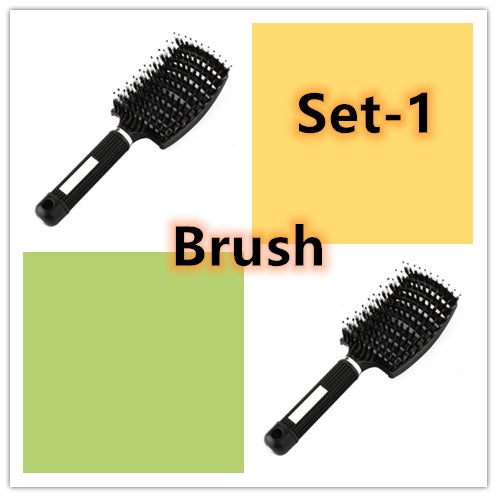 Hairbrush Anti Klit Brushy Haarborstel Women Detangler Hair Brush Bristle Nylon Scalp Massage  Teaser Hair Brush Comb - 𝓢𝓱𝓸𝓹𝓵𝓮𝓬𝔂