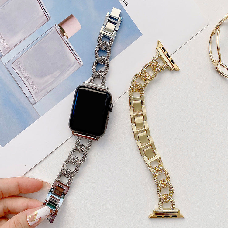 Classic Style Metal Chain Fashion Women's Watch Wrist Strap