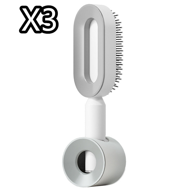 Self Cleaning Hair Brush For Women One-key Cleaning Hair Loss Airbag Massage Scalp Comb Anti-Static Hairbrush - 𝓢𝓱𝓸𝓹𝓵𝓮𝓬𝔂