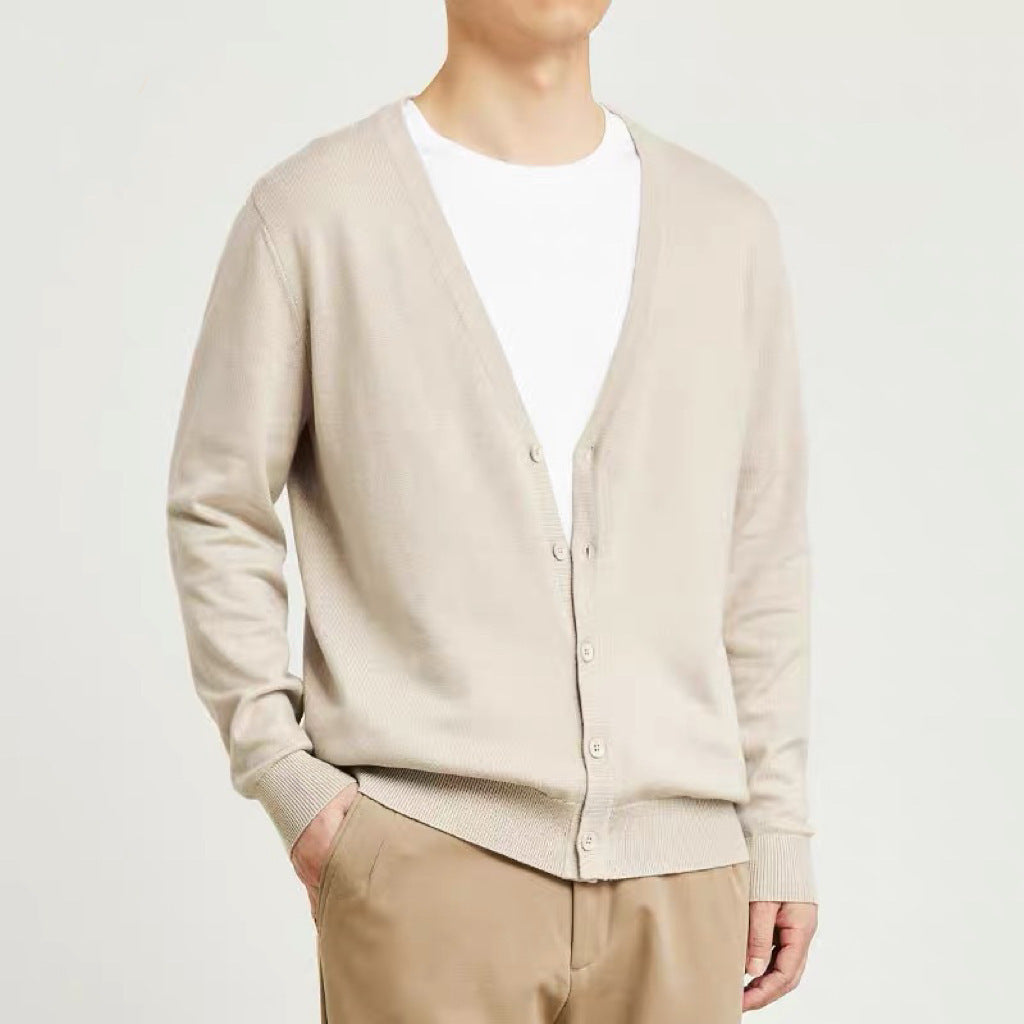 Knitted Cardigan Men's Knitted Shirt Loose Casual - 𝓢𝓱𝓸𝓹𝓵𝓮𝓬𝔂