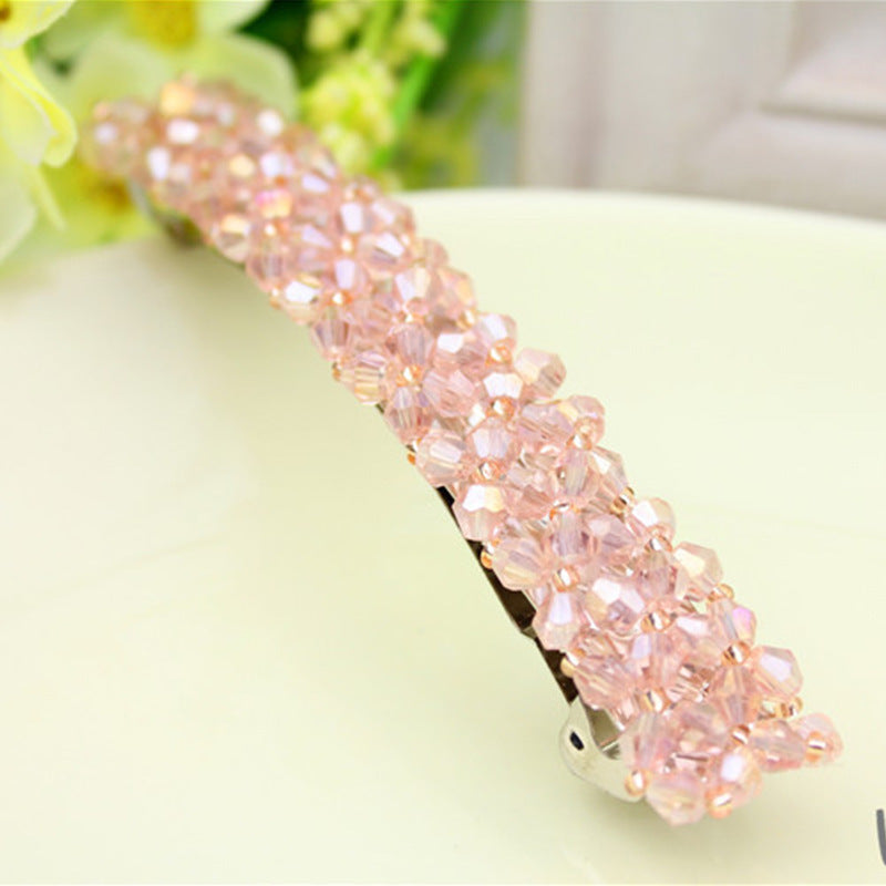 Four Rows Of Crystal Hair Clips, Spring Clips - 𝓢𝓱𝓸𝓹𝓵𝓮𝓬𝔂