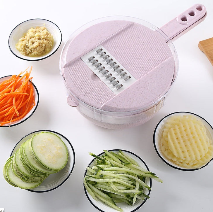 8 In 1 Mandoline Slicer Vegetable Slicer Potato Peeler Carrot Onion Grater With Strainer Vegetable Cutter Kitchen Accessories - 𝓢𝓱𝓸𝓹𝓵𝓮𝓬𝔂