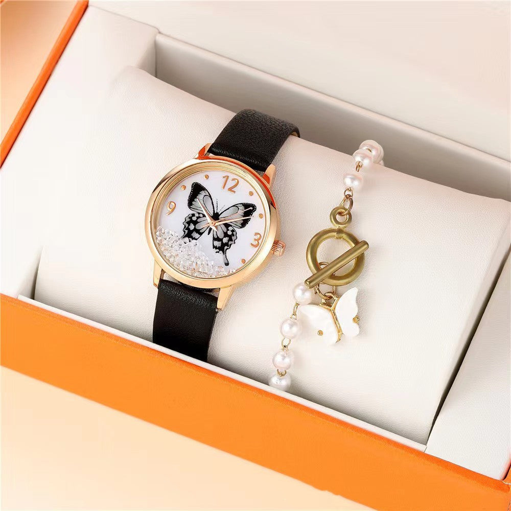 Women's Fashion Numbers Rhinestone Butterfly Quartz Watch - 𝓢𝓱𝓸𝓹𝓵𝓮𝓬𝔂