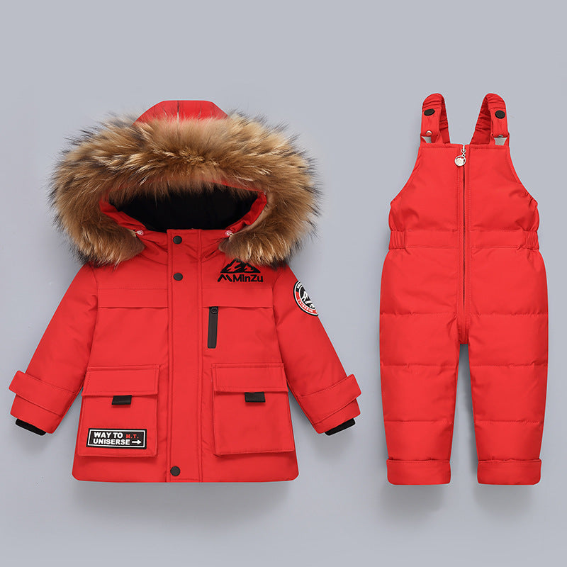 Children's Down Jacket Suit New Winter Baby Baby Down Jacket Two-piece Set - 𝓢𝓱𝓸𝓹𝓵𝓮𝓬𝔂