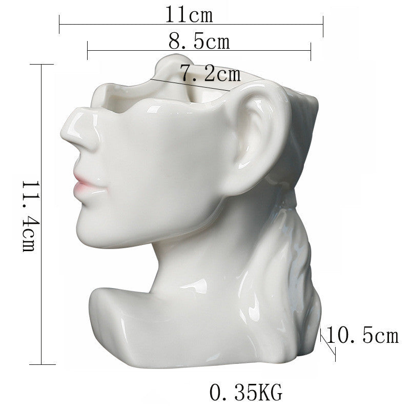 Body Art Ceramic Flower Pot Creative Plant Succulent Home Decoration - 𝓢𝓱𝓸𝓹𝓵𝓮𝓬𝔂