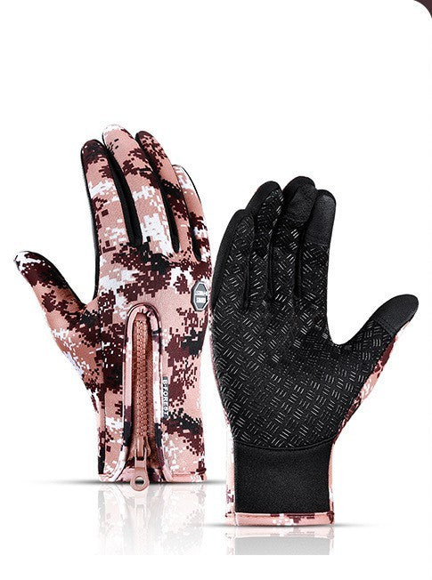 Winter Gloves Touch Screen Riding Motorcycle Sliding Waterproof Sports Gloves With Fleece - 𝓢𝓱𝓸𝓹𝓵𝓮𝓬𝔂