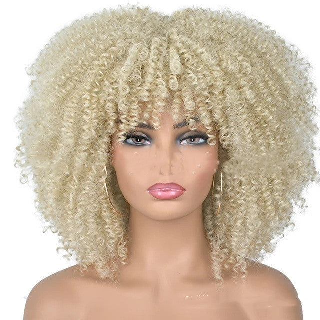 Small Curly Hair Rose Mesh Synthetic Headgear - 𝓢𝓱𝓸𝓹𝓵𝓮𝓬𝔂