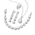 Water Drop Long Necklace Earring Ring Bracelet Ornament Suit - 𝓢𝓱𝓸𝓹𝓵𝓮𝓬𝔂
