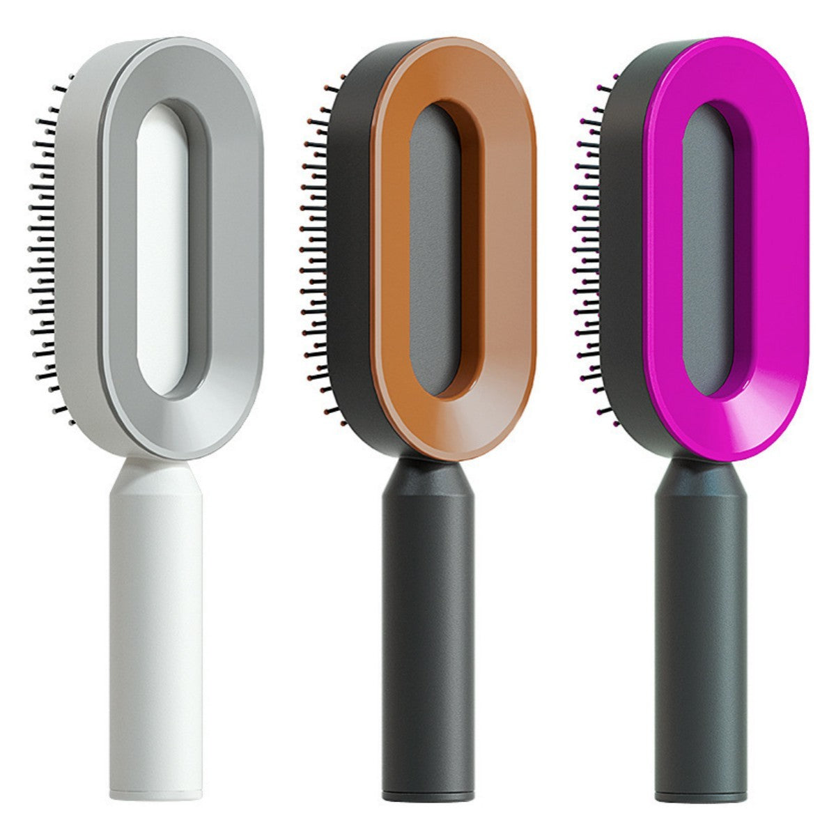 Self Cleaning Hair Brush For Women One-key Cleaning Hair Loss Airbag Massage Scalp Comb Anti-Static Hairbrush - 𝓢𝓱𝓸𝓹𝓵𝓮𝓬𝔂