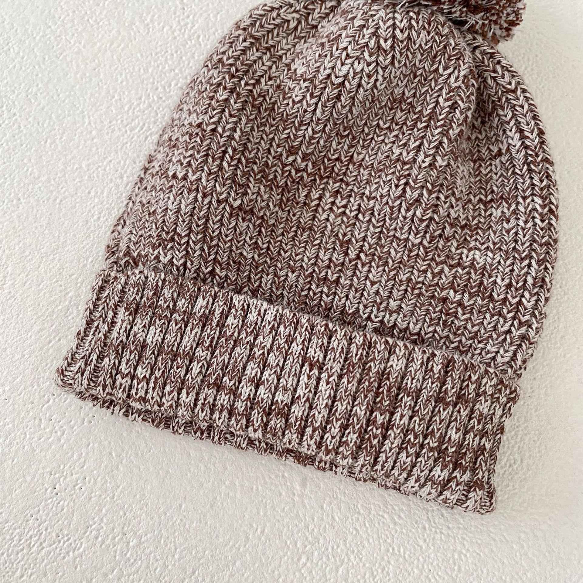 Infant Baby Girl Mixed Color Thick Needle Pullover Pants Pullover Fur Ball Knitted Hat 3-piece Set - 𝓢𝓱𝓸𝓹𝓵𝓮𝓬𝔂