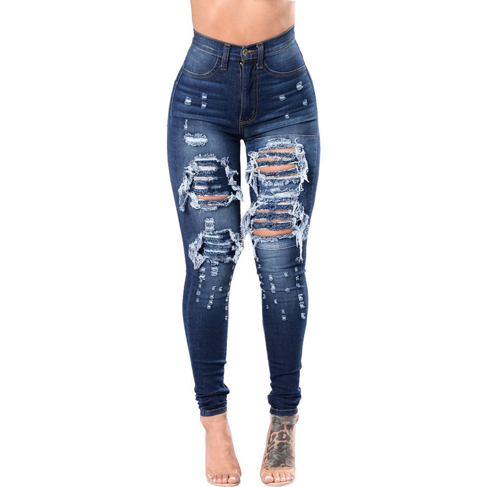 Ripped Jeans For Women Skinny Pants - 𝓢𝓱𝓸𝓹𝓵𝓮𝓬𝔂
