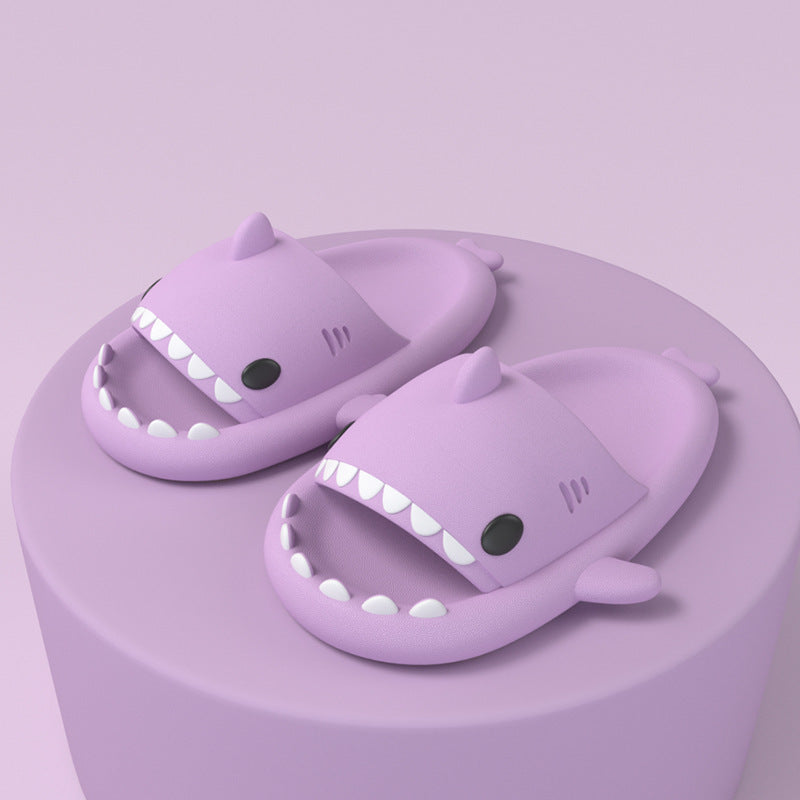 Adult's Slippers Indoor Outdoor Funny Shark Cartoon - 𝓢𝓱𝓸𝓹𝓵𝓮𝓬𝔂