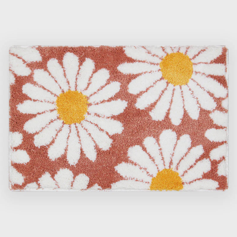 Cashmere-like Floor Mat Cross-border Flower Home Bathroom Non-slip Floor Mat - 𝓢𝓱𝓸𝓹𝓵𝓮𝓬𝔂