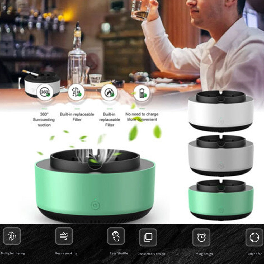 Smoke Removal Air Purification Ashtray Anion Purification Practical Automatic Purifier Ashtray Portable Gadgets For Car Ashtray - 𝓢𝓱𝓸𝓹𝓵𝓮𝓬𝔂