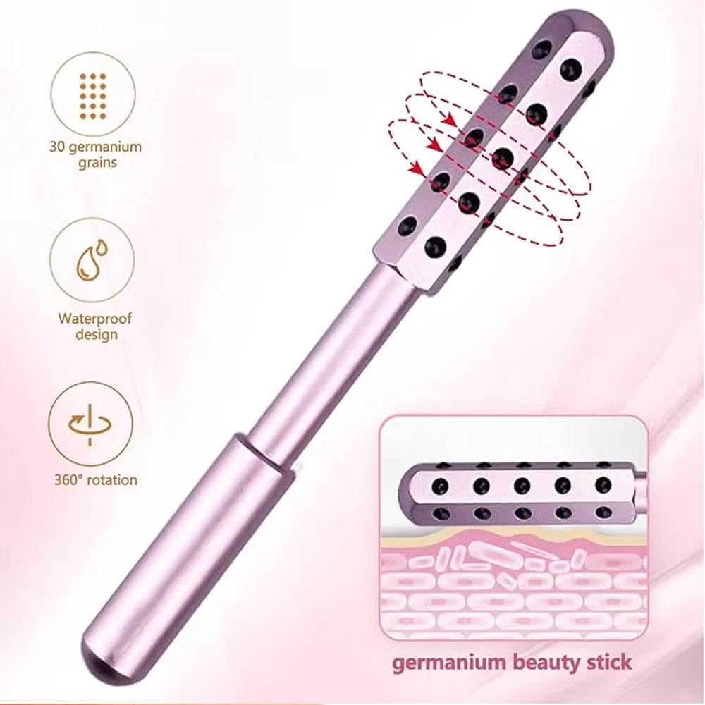 30 Germanium Beauty Stick Massage Beauty Stick Facial Roller Face Lift Bar Anti Wrinkle Facial Massager Skin Care Tool Derma Rolling Face Massage Roller Wand - 𝓢𝓱𝓸𝓹𝓵𝓮𝓬𝔂