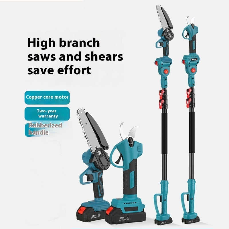 Rechargeable Lithium Battery Electric Chain Saw Garden Outdoor Single Handsaw Rod Suit - 𝓢𝓱𝓸𝓹𝓵𝓮𝓬𝔂