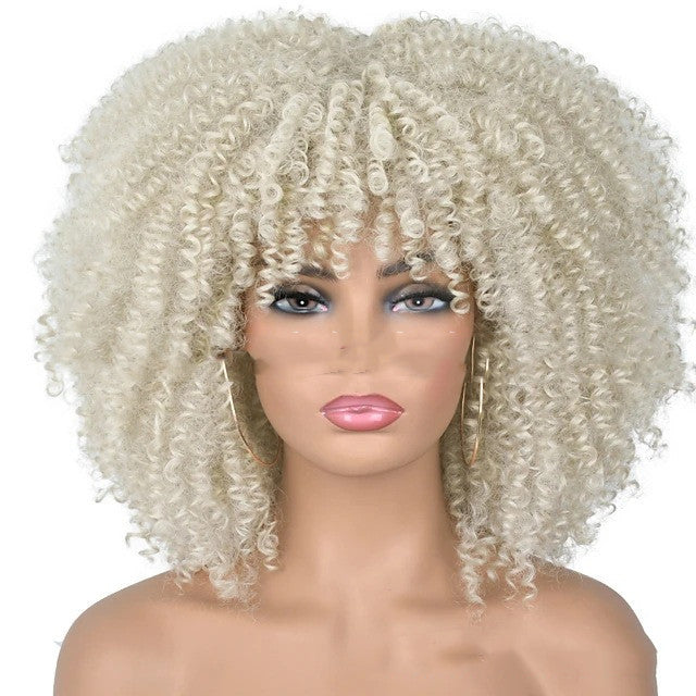 Small Curly Hair Rose Mesh Synthetic Headgear - 𝓢𝓱𝓸𝓹𝓵𝓮𝓬𝔂