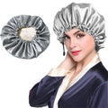 Shower Cap Soft Silk Dual-use Bath Cap Chemotherapy Cap - 𝓢𝓱𝓸𝓹𝓵𝓮𝓬𝔂