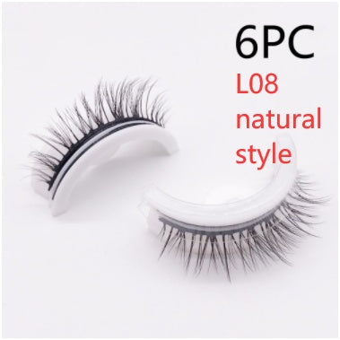 Reusable 3D Mink Lashes Natural False Eyelashes Self Adhesive Fake Glue Free Makeup Eyelash Extension Silk - 𝓢𝓱𝓸𝓹𝓵𝓮𝓬𝔂